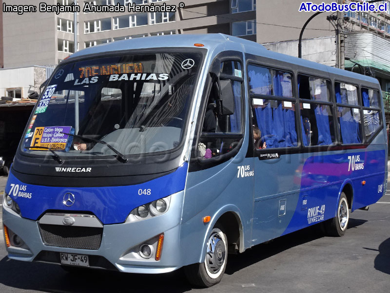 Inrecar Géminis Puma / Mercedes Benz LO-916 BlueTec5 / Línea N° 70 Las Bahías (Concepción Metropolitano)