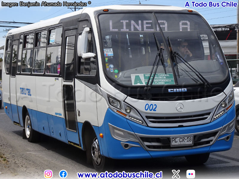 Induscar Caio F-2400 / Mercedes Benz LO-916 BlueTec5 / Línea A TAXUTAL (Talca)