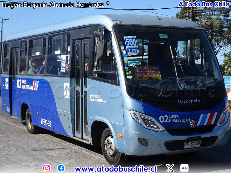 Marcopolo Senior / Mercedes Benz LO-916 BlueTec5 / Línea N° 2 Buses Hualpensan (Concepción Metropolitano)