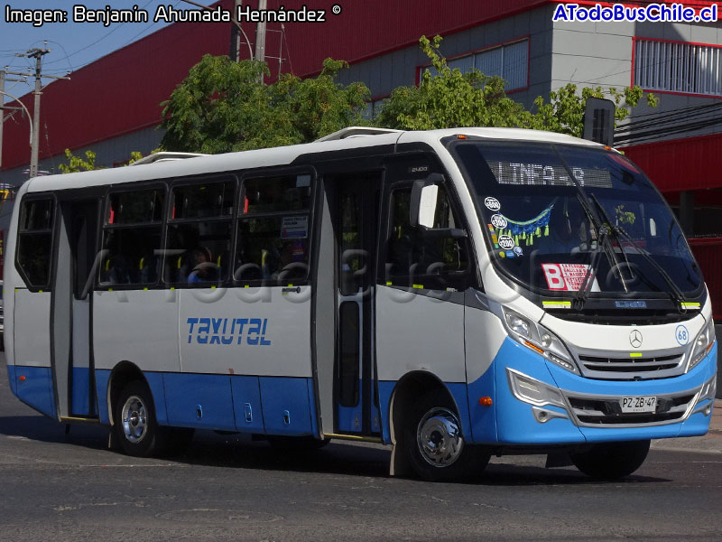 Induscar Caio F-2400 / Mercedes Benz LO-916 BlueTec5 / Línea B TAXUTAL (Talca)