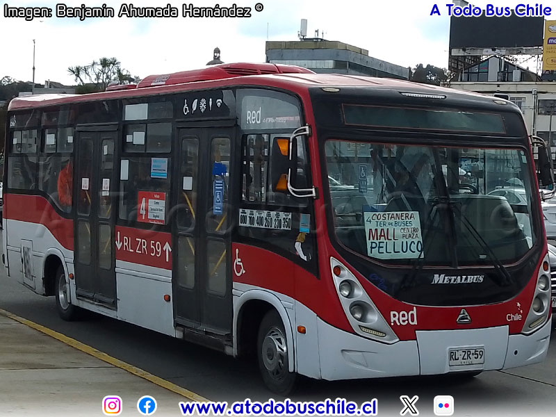 Metalbus Andes / Agrale MT-9000 Euro V /  Línea N° 4 Transportes Chinquihue Ltda. (Puerto Montt)