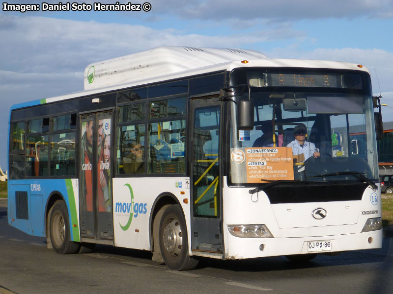 King Long XMQ6891G / Movigas Línea Nº 8 Punta Arenas