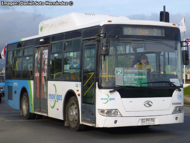 King Long XMQ6891G / Movigas Línea N° 2 Punta Arenas