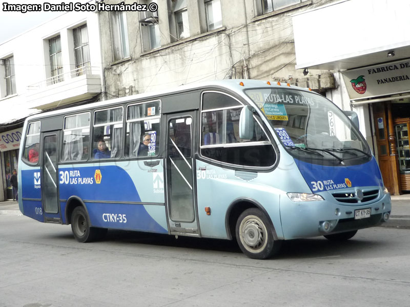 Metalpar Pucará IV Evolution / Mercedes Benz LO-915 / Línea Nº 30 Ruta Las Playas (Concepción Metropolitano)