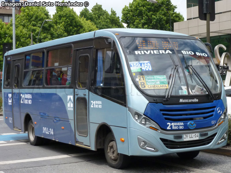 Mascarello Gran Micro S2 / Mercedes Benz LO-916 Bluetec5 / Línea N° 21 Riviera Bio Bio (Concepción Metropolitano)