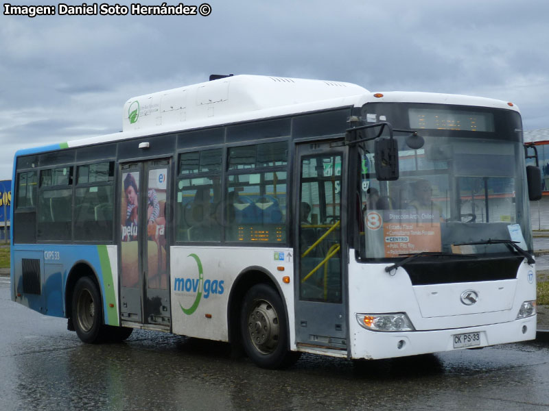 King Long XMQ6891G / Movigas Línea Nº 8 Punta Arenas