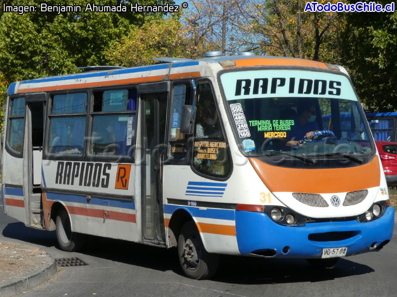 Metalpar Aconcagua / Volksbus 9-150OD / Rápidos Río Viejo (Chillán)