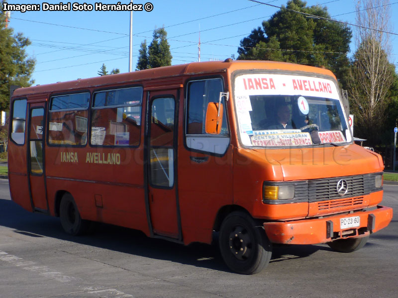 Metalpar Pucará 1 / Mercedes Benz LO-814 / Línea Nº 1 IANSA - Avellano (Los Angeles)