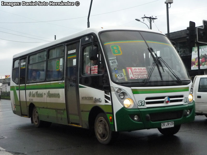 Induscar Caio Foz / Mercedes Benz LO-812 / Línea Nº 8 Temuco