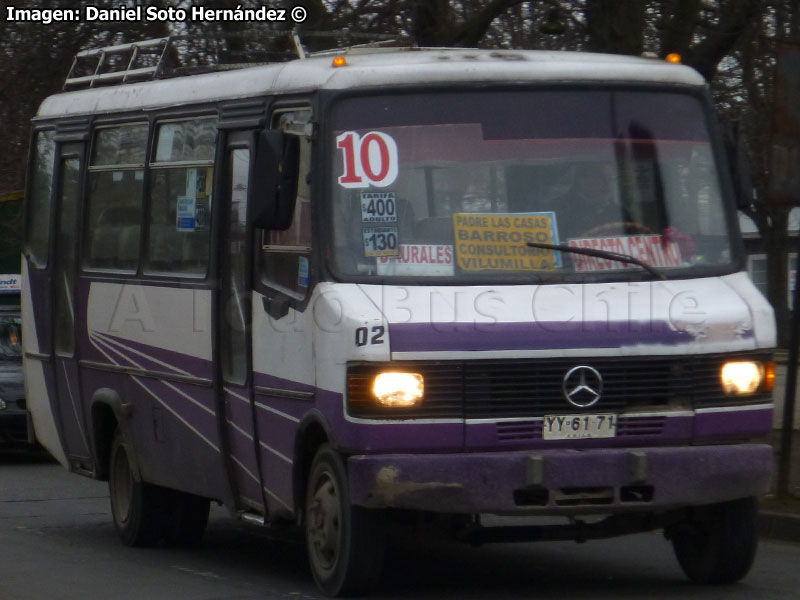 Metalpar Pucará 1 / Mercedes Benz LO-812 / Línea 10 Temuco