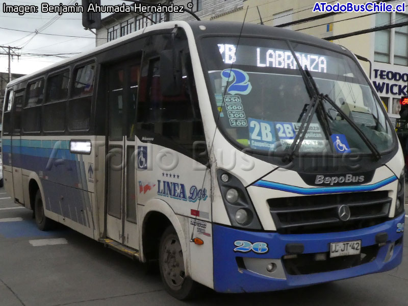 BepoBus Nàscere / Mercedes Benz LO-916 BlueTec5 / Línea N° 2 Temuco