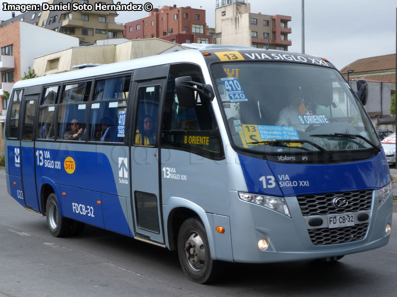 Volare W9 Urbano / Agrale MA-9.2 / Línea Nº 21 Vía Siglo XXI (Concepción Metropolitano)