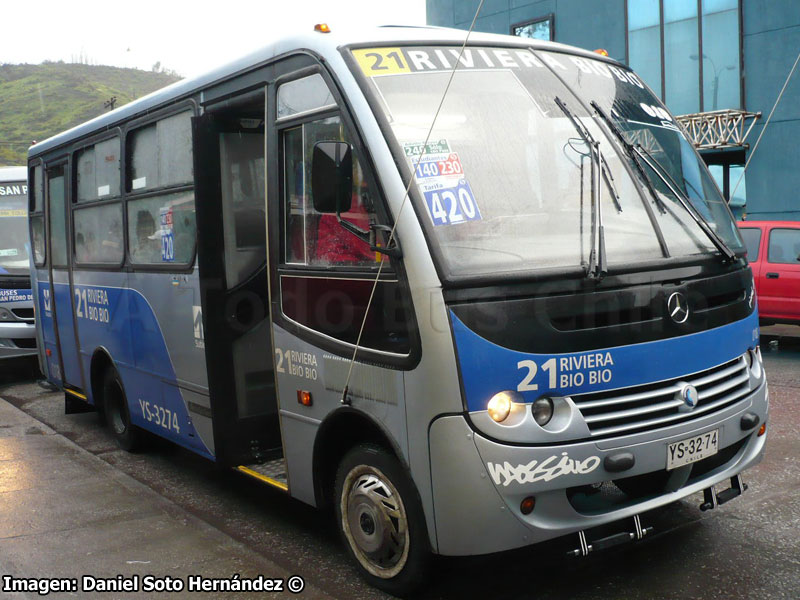 Induscar Caio Piccolo / Mercedes Benz LO-712 / Línea Nº 21 Riviera Bio Bio (Concepción Metropolitano)