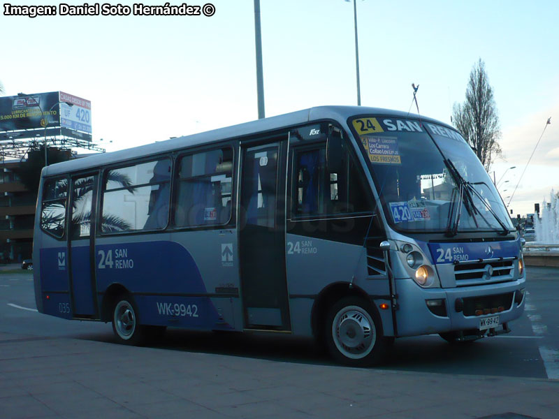 Induscar Caio Foz / Mercedes Benz LO-812 / Línea Nº 24 San Remo (Concepción Metropolitano)