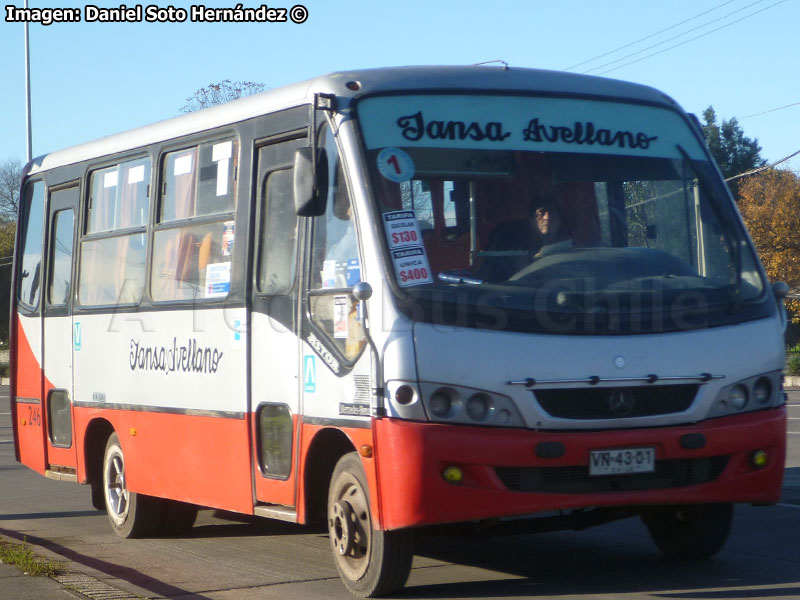 Maxibus Astor / Mercedes Benz LO-712 / Línea Nº 1 IANSA - Avellano (Los Angeles)