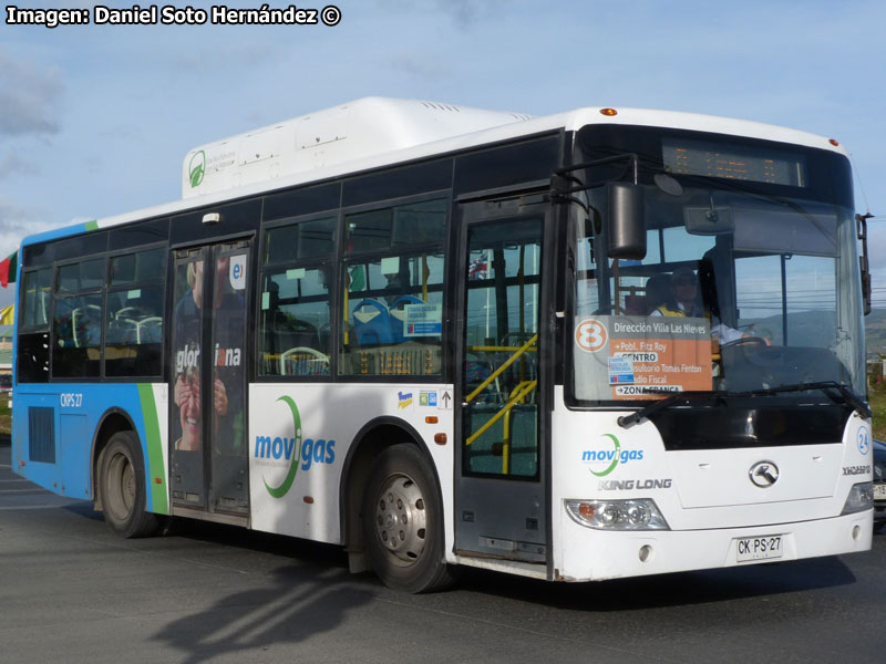 King Long XMQ6891G / Movigas Línea Nº 8 Punta Arenas