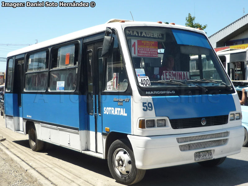 Marcopolo Senior GV / Mercedes Benz LO-814 / Línea N° 1 SOTRATAL (Talca)