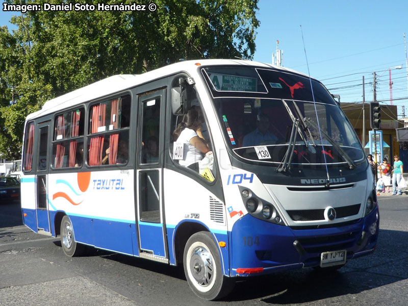 Neobus Thunder + / Mercedes Benz LO-712 / Línea A TAXUTAL (Talca)