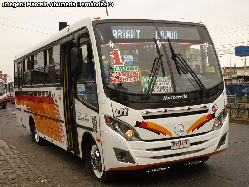 Mascarello Gran Micro / Mercedes Benz LO-915 / Línea Nº 1 Temuco