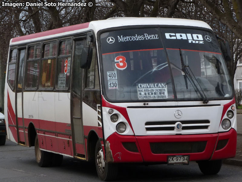 Induscar Caio Foz / Mercedes Benz LO-915 / Línea 3 Temuco