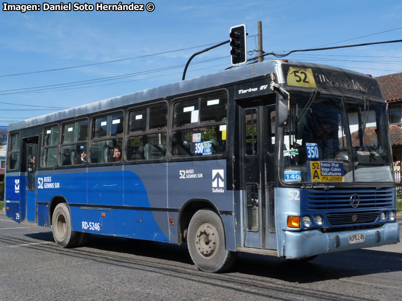 Marcopolo Torino GV / Mercedes Benz OF-1318 / Línea Nº 52 Buses Géminis Sur (Concepción Metropolitano)