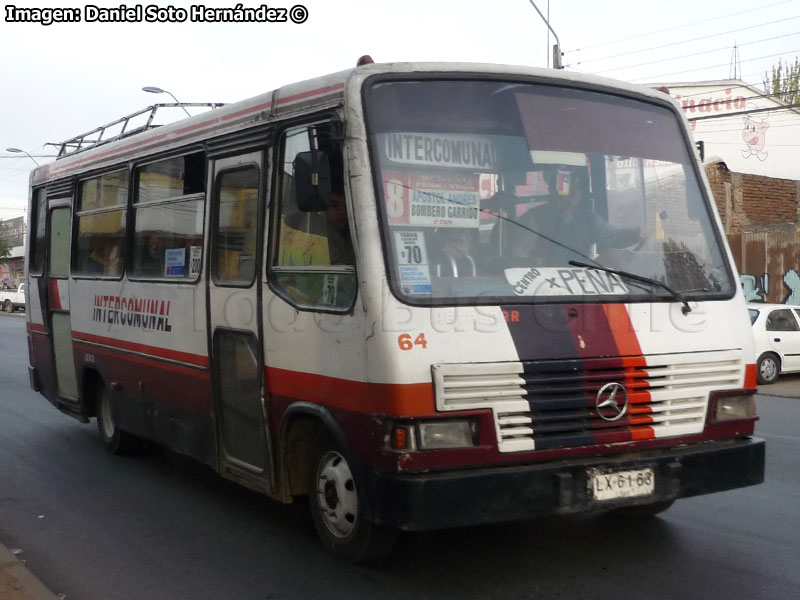 Metalpar Pucará II / Mercedes Benz OF-809 / Intercomunal Línea N° 8 (Curicó)