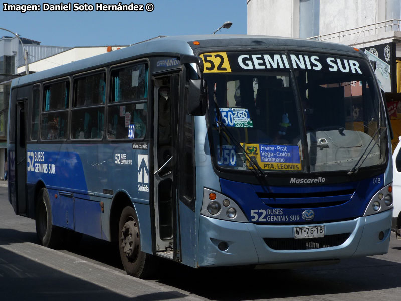 Mascarello Gran Midi / Mercedes Benz OF-1721 / Línea Nº 52 Géminis Sur (Concepción Metropolitano)