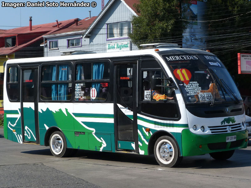 Induscar Caio Piccolo / Mercedes Benz LO-712 / Línea N° 11 Valdivia