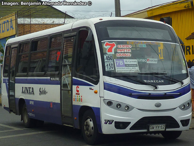 Inrecar Crucero Urbano (Huanghai DD6850S) / Línea 7 Temuco