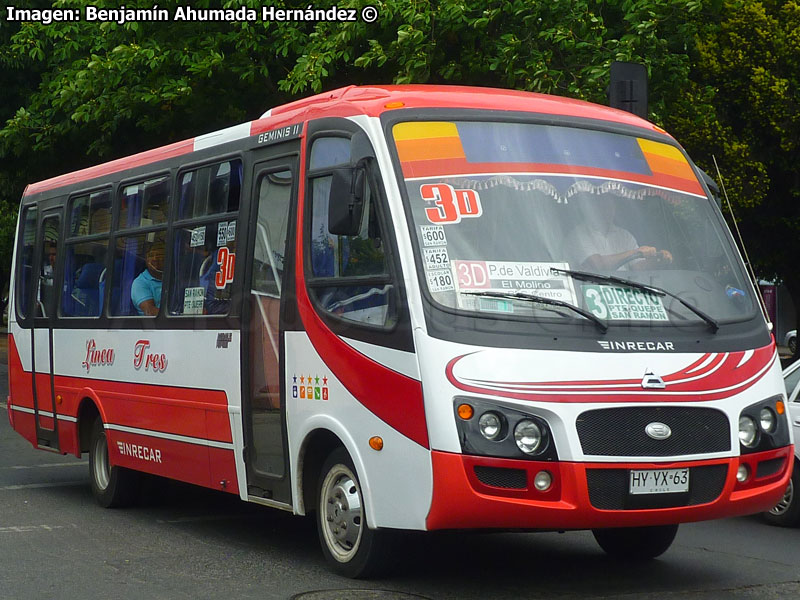 Inrecar Géminis II / Agrale MA-9.2 Euro5 / Línea 3 Temuco