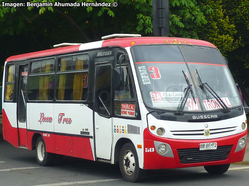 Busscar Micruss / Mercedes Benz LO-812 / Línea 3 Temuco