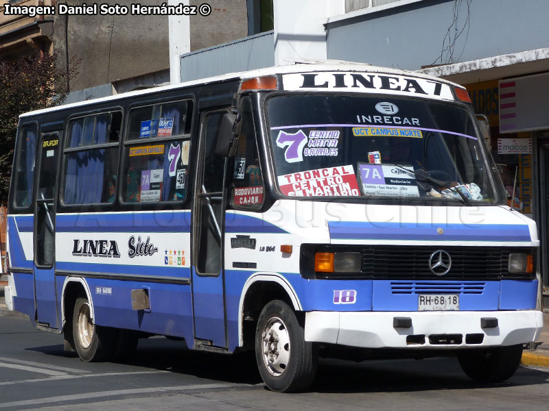 Inrecar / Mercedes Benz LO-814 / Línea 7 Temuco