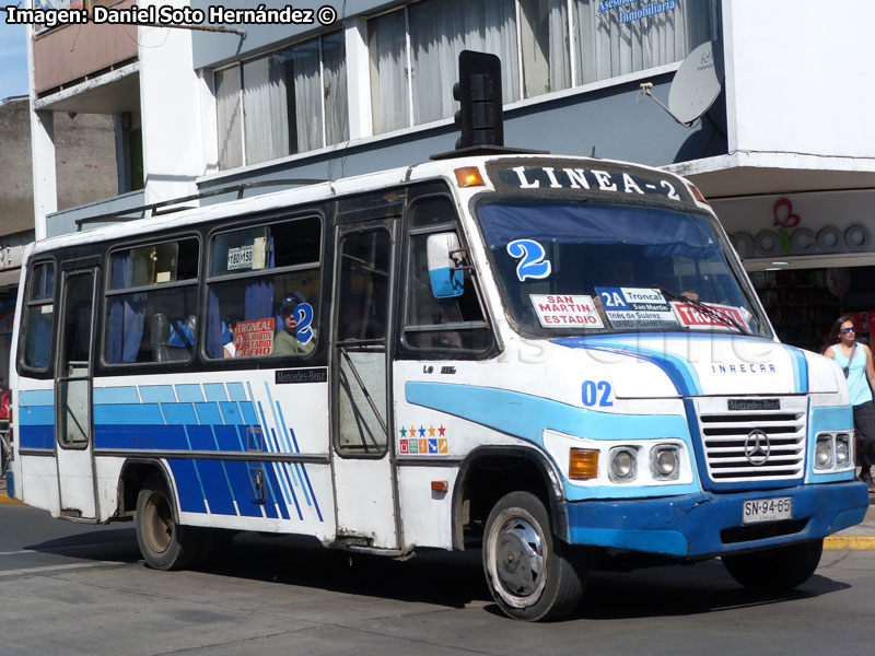 Inrecar / Mercedes Benz LO-814 / Línea 2 Temuco