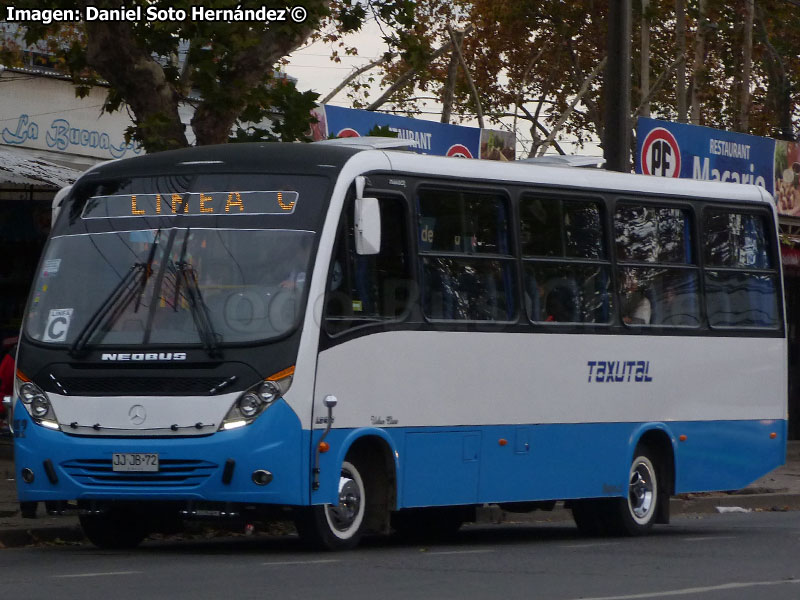 Neobus Thunder + / Mercedes Benz LO-916 BlueTec5 / Línea C TAXUTAL (Talca)