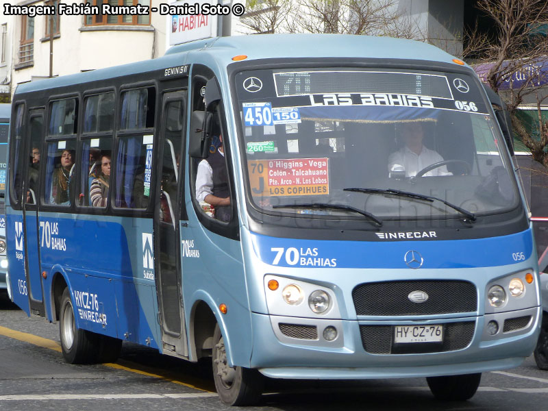 Inrecar Géminis II / Mercedes Benz LO-916 BlueTec5 / Línea N° 70 Las Bahías (Concepción Metropolitano)