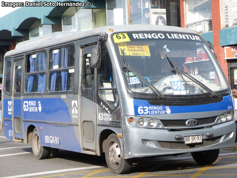 Maxibus Lydo / Mercedes Benz LO-712 / Línea N° 63 Rengo Lientur (Concepción Metropolitano)