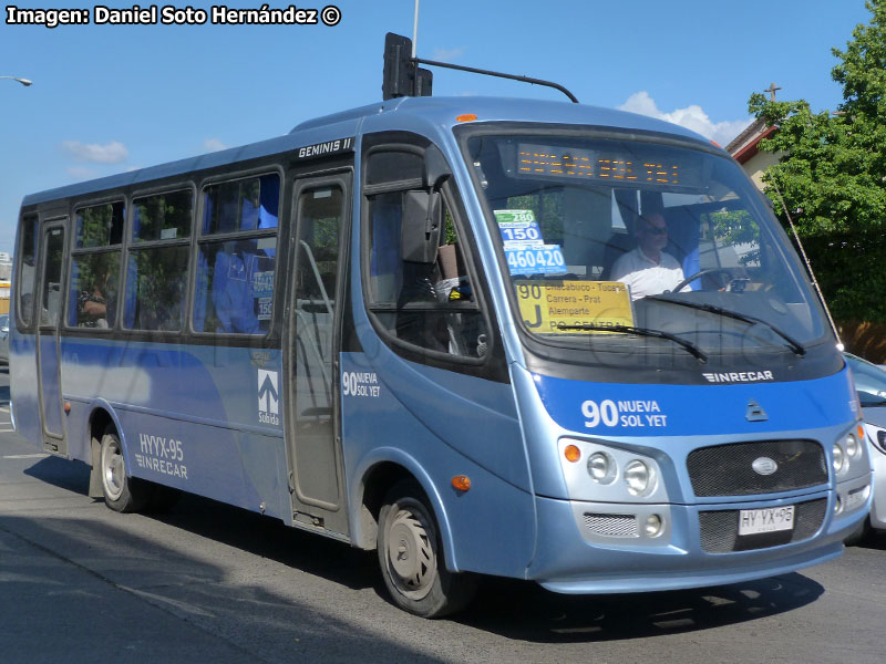 Inrecar Géminis II / Agrale MA-9.2 Euro5 / Línea N° 90 Nueva Sol Yet (Concepción Metropolitano)