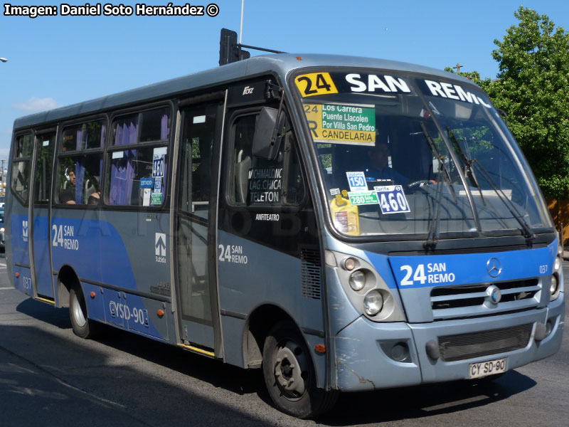 Induscar Caio Foz / Mercedes Benz LO-812 / Línea N° 24 San Remo (Concepción Metropolitano)