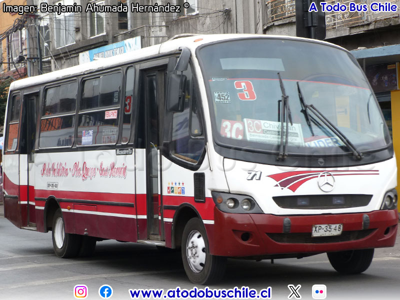 Mascarello Gran Micro / Mercedes Benz LO-914 / Línea N° 3 Temuco