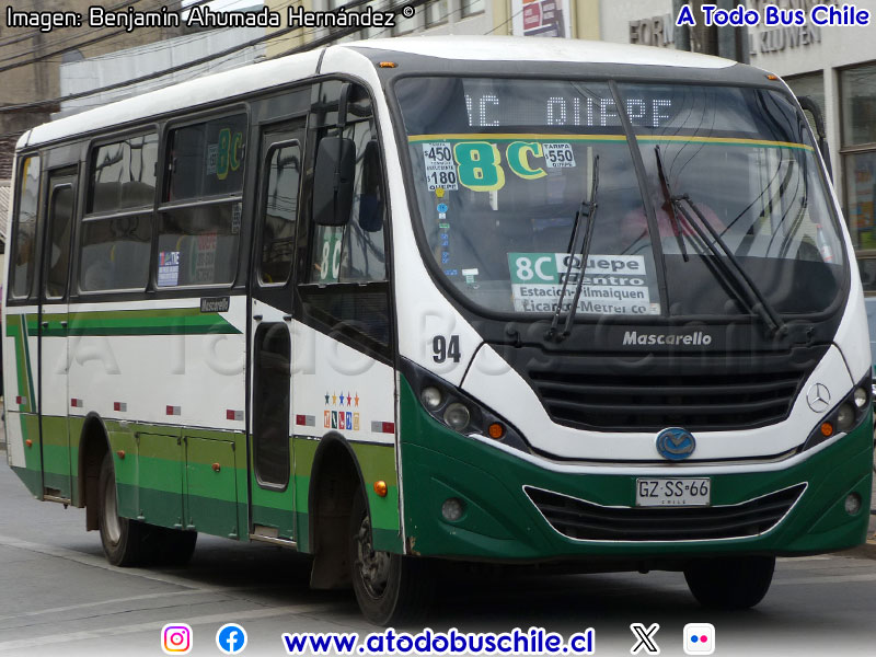 Mascarello Gran Micro / Mercedes Benz LO-916 BlueTec5 / Línea N° 8 Temuco