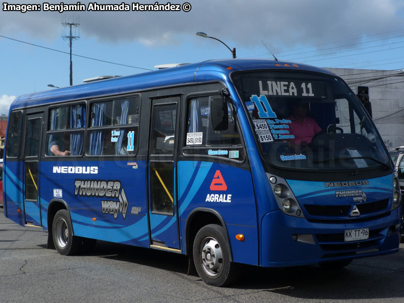 Neobus Thunder Way / Agrale MA-8.7 Euro V / Línea N° 11 Valdivia