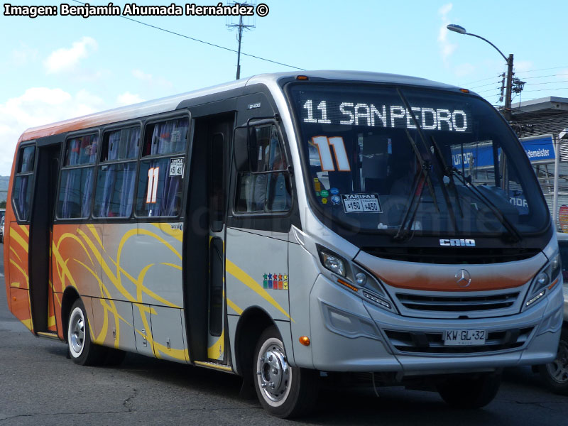 Induscar Caio F-2400 / Mercedes Benz LO-916 BlueTec5 / Línea N° 11 Valdivia