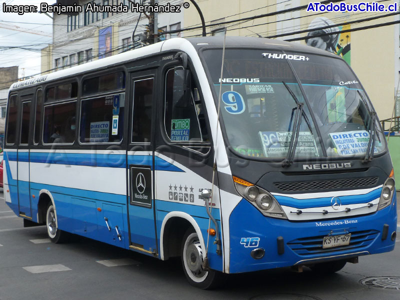 Neobus Thunder + / Mercedes Benz LO-916 BlueTec5 / Línea N° 9 Temuco