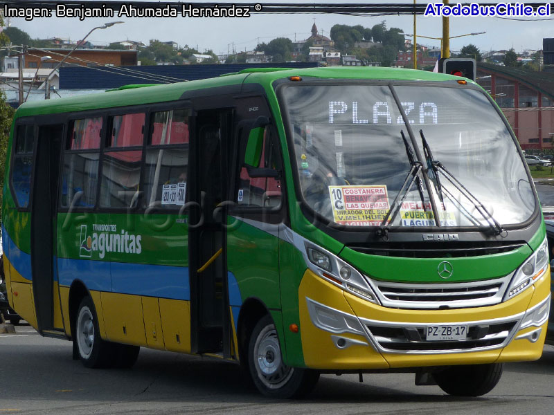 Induscar Caio Foz F-2400 / Mercedes Benz LO-916 BlueTec5 / Línea N° 10 Transportes Lagunitas S.A. (Puerto Montt)