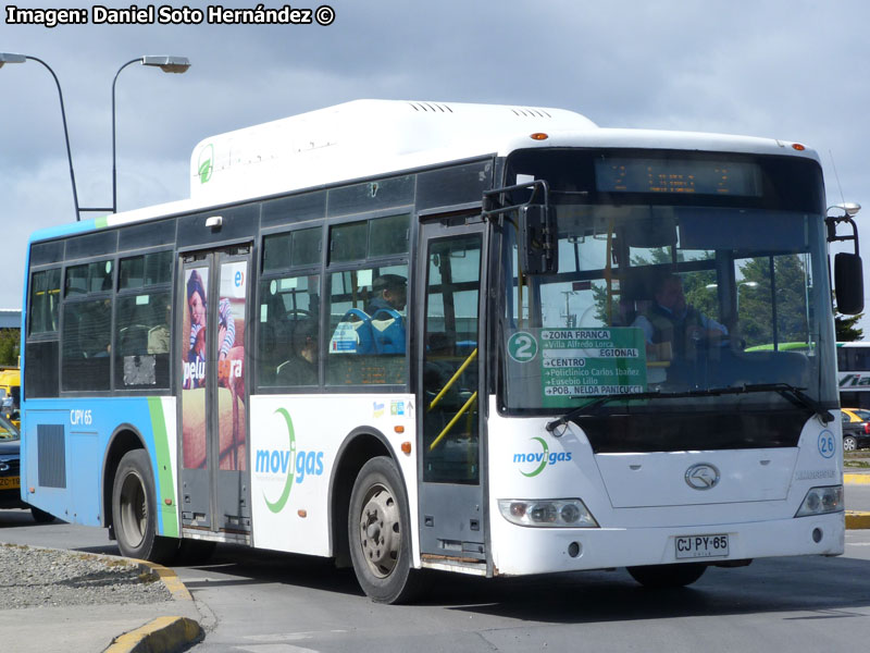 King Long XMQ6891G / Movigas Línea N° 2 Punta Arenas