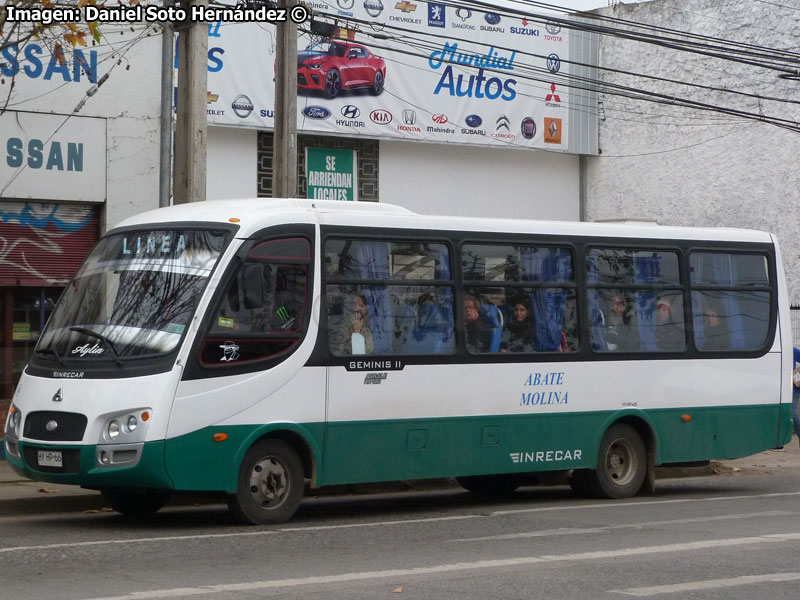 Inrecar Géminis II / Agrale MA-9.2 Euro5 / Línea N° 7 Abate Molina S.A. (Talca)