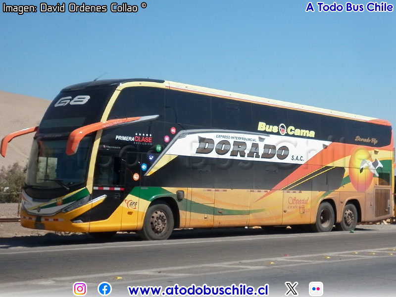 Marcopolo Paradiso G8 1800DD / Scania K-450CB eev5 / Expreso Internacional Dorado S.A.C. (Perú)