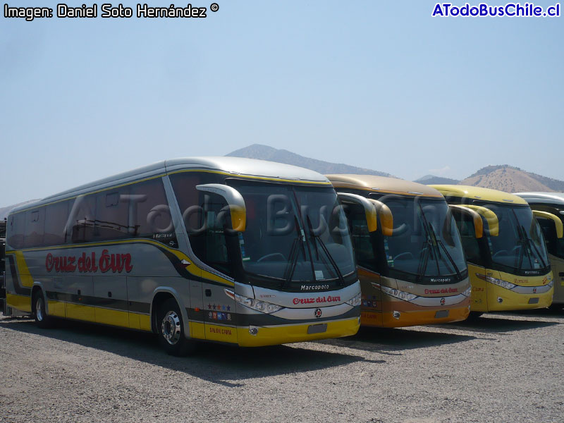 Marcopolo Paradiso G7 1050 / Volvo B-9R / Cruz del Sur | M. Benz O-500RS-1836 / Romani