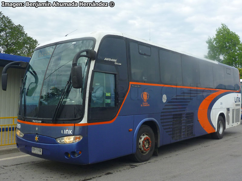 Marcopolo Andare Class 1000 / Mercedes Benz O-500RS-1636 / Link (Al servicio de CODELCO División El Teniente)