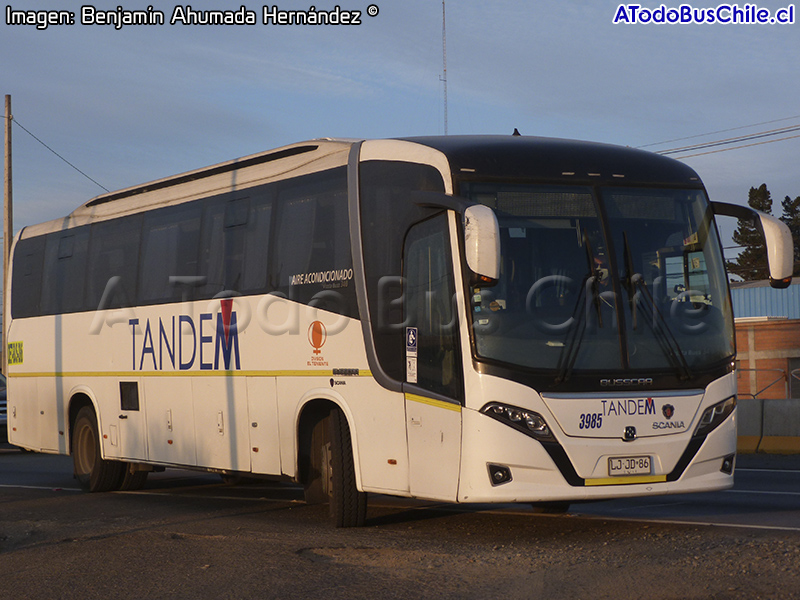 Busscar Vissta Buss 340 / Scania K-360B eev5 / Tandem (Al servicio de CODELCO División El Teniente)